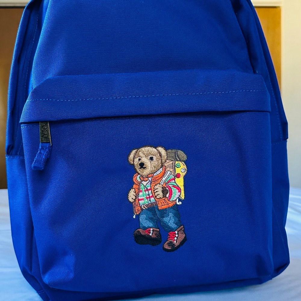 Ralph Lauren Polo Bear Canvas Backpack | NWT